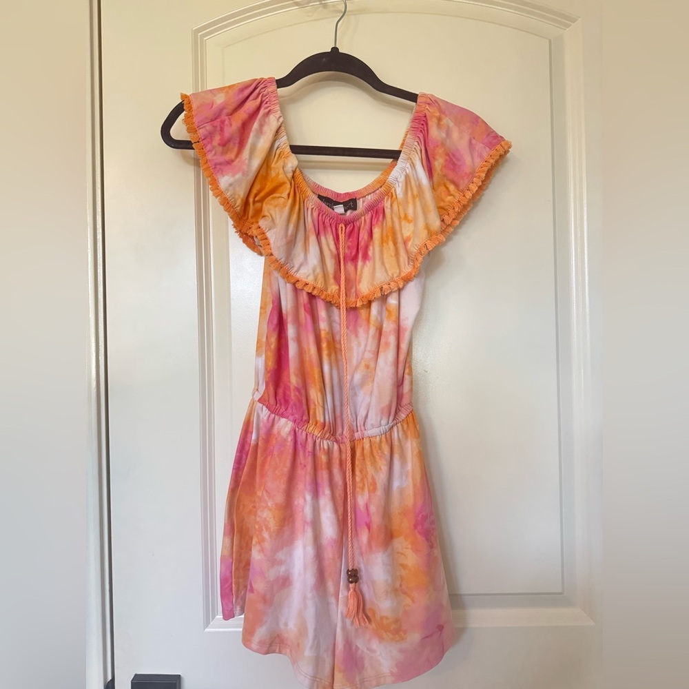 Derek Heart Pink and Orange Top